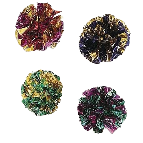 Consistent Ethical Pet Spot Mylar Balls Cat Toy 4 Pack Long-Lasting