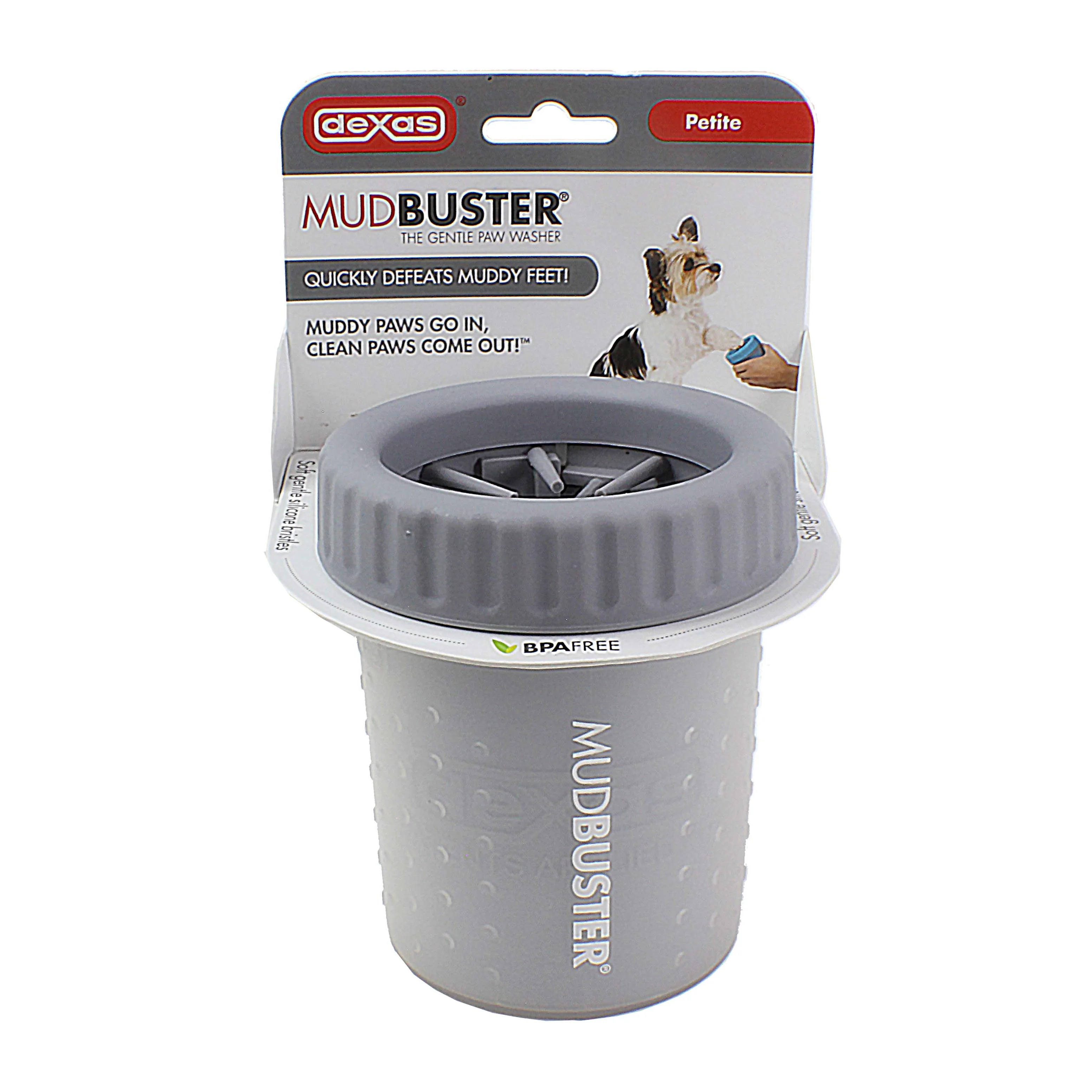 User-Friendly Dexas Small Light Gray Mudbuster Original Design