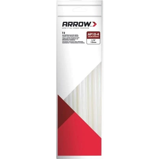 Original Arrow 10 in. Standard Clear Hot Melt Glue 12-Pack Elegant