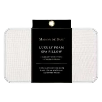 User-Friendly Maison de Base Foam White Bath Pillow Organic