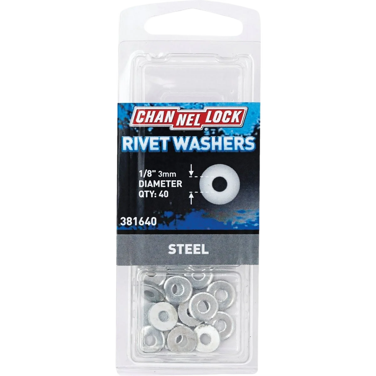 Easy-to-Use Channellock 1 8 In Steel Rivet Washers 40-Pack Selected
