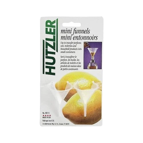 Proven Hutzler Plastic Mini Funnels Set of 2 Reliable