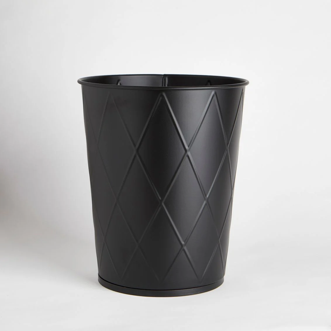 Fashionable Moda Harlequin Waste Basket – Black Organic