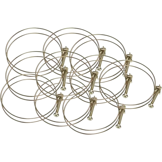 Top-Quality Woodstock Wire Hose Clamp 2-1 2 in. 10-Pack World-Class