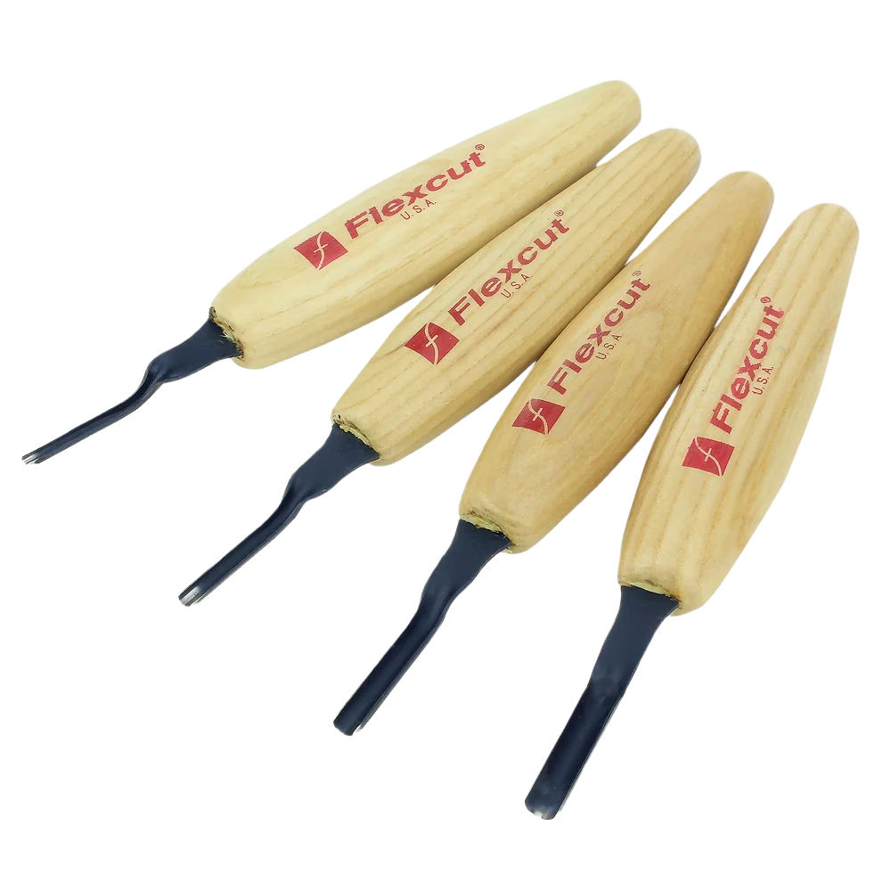 Smart Flexcut 4 Pc. Shallow U-Gouge Micro Tool Set Outstanding