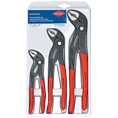 Specialty KNIPEX Cobra® Water Pump Pliers 7 in. 10 in. 12 in. Set Outstanding