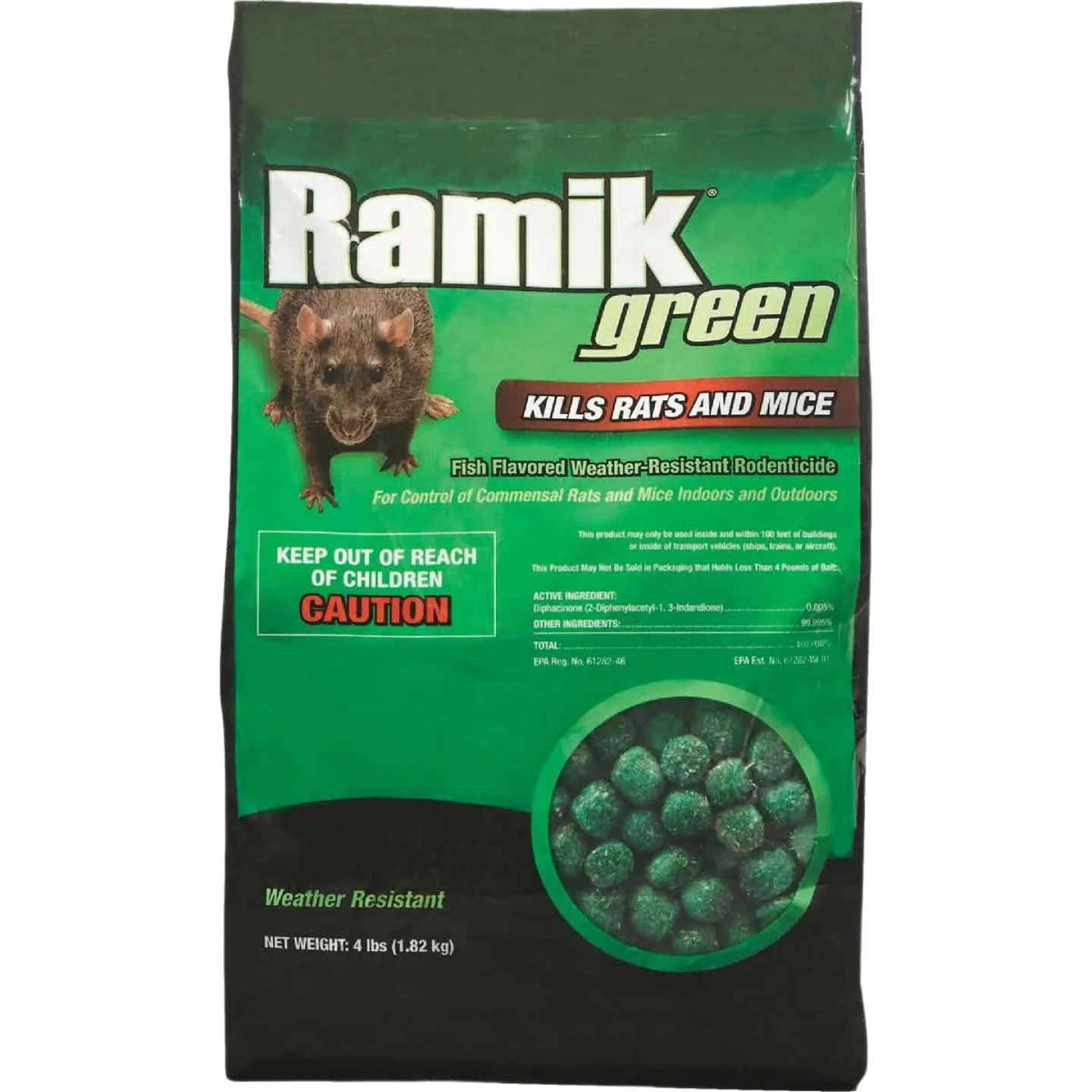 Carefully Designed Ramik Green Nugget Rat and Mouse Poison 4 lb. Luxury