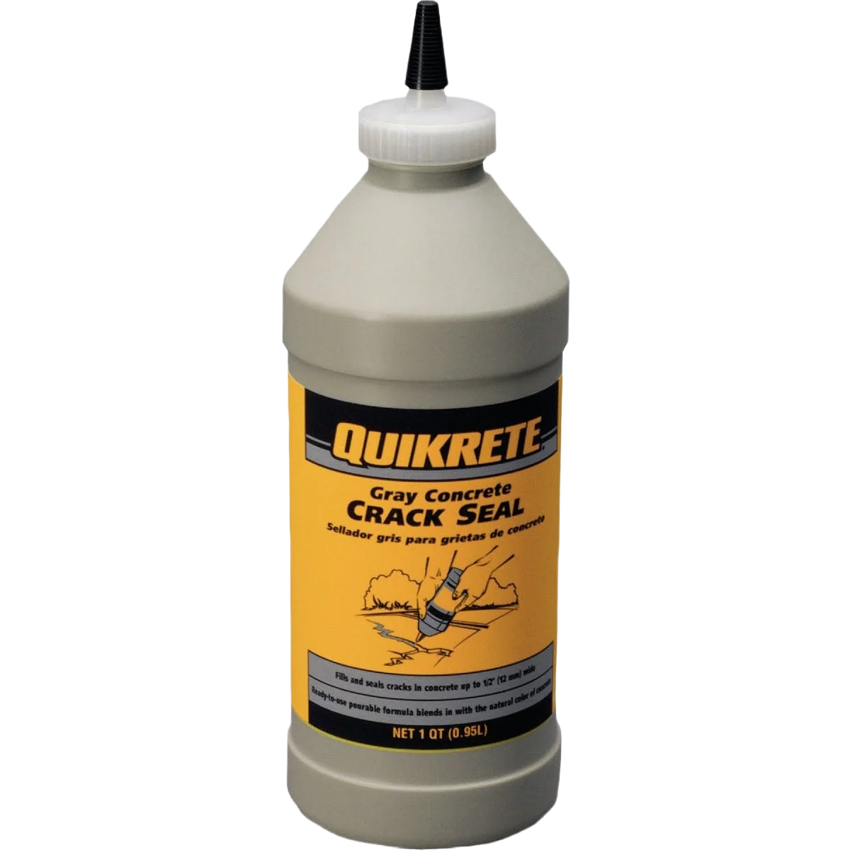 High-Quality Quikrete Gray Concrete Crack Sealant Quart Durable