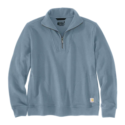 Organic Carhartt Women’s 3XL Thundercloud TENCEL trade Fiber Half-Zip Sweatshirt Genuine