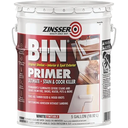 Stylish Rust-Oleum Zinsser B-I-N White Shellac Primer 5 gallon Environmentally Friendly