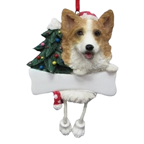 Flexible E S Pets Personalized Welsh Corgi Dangling Legs Ornament Breathable