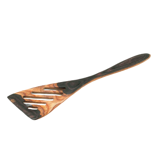 Exclusive Island Bamboo Pakka Wood Natural Mini Slotted Spatula High-Performance