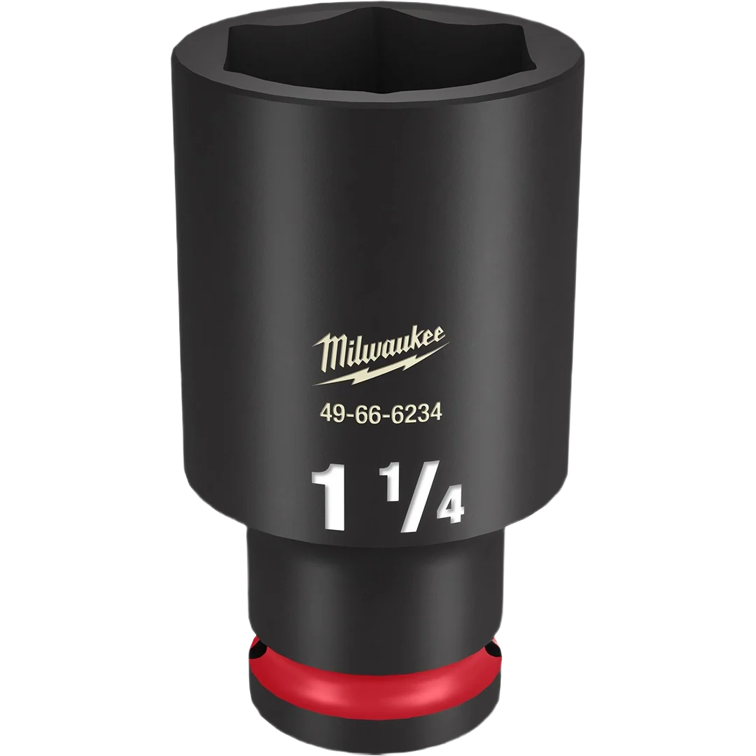 Traditional Milwaukee SHOCKWAVE™ Impact Duty™ 1 2 Drive 1-1 4 Deep 6 Point Socket Authentic