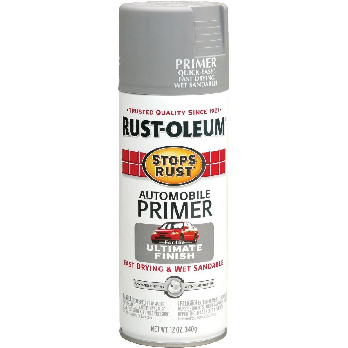 Fine Crafted Rust-Oleum Auto Light Gray Spray Primer 12 oz. Contemporary
