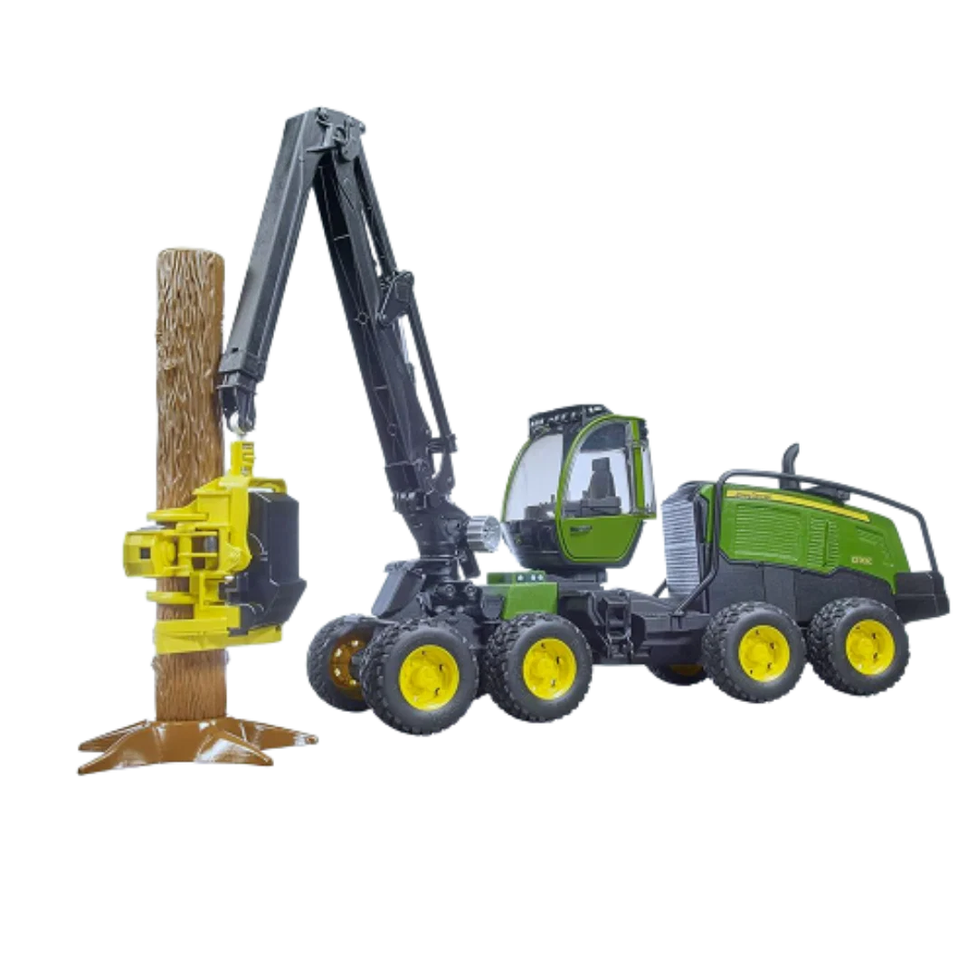 Traditional Bruder Toys John Deere 1270G Wheeled Harvester with Log Trendy