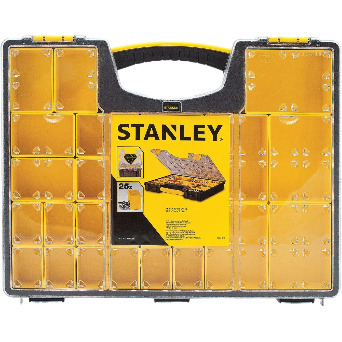 Eco-Friendly Stanley 25-Compartment Professional Parts Storage Box Unique
