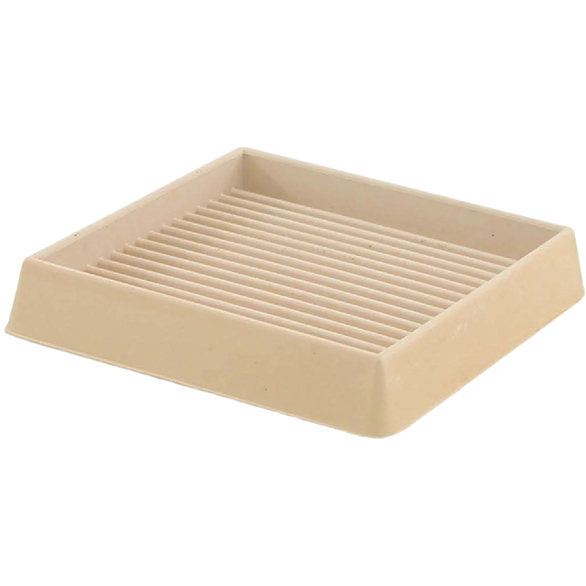 Elite Do it 3 In. ID Square Almond Furniture Leg Cup 2-Pack Genuine