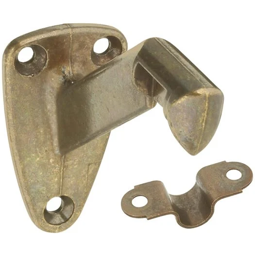 Outstanding National Hardware Antique Brass Zinc Handrail Bracket with Steel Strap Unique