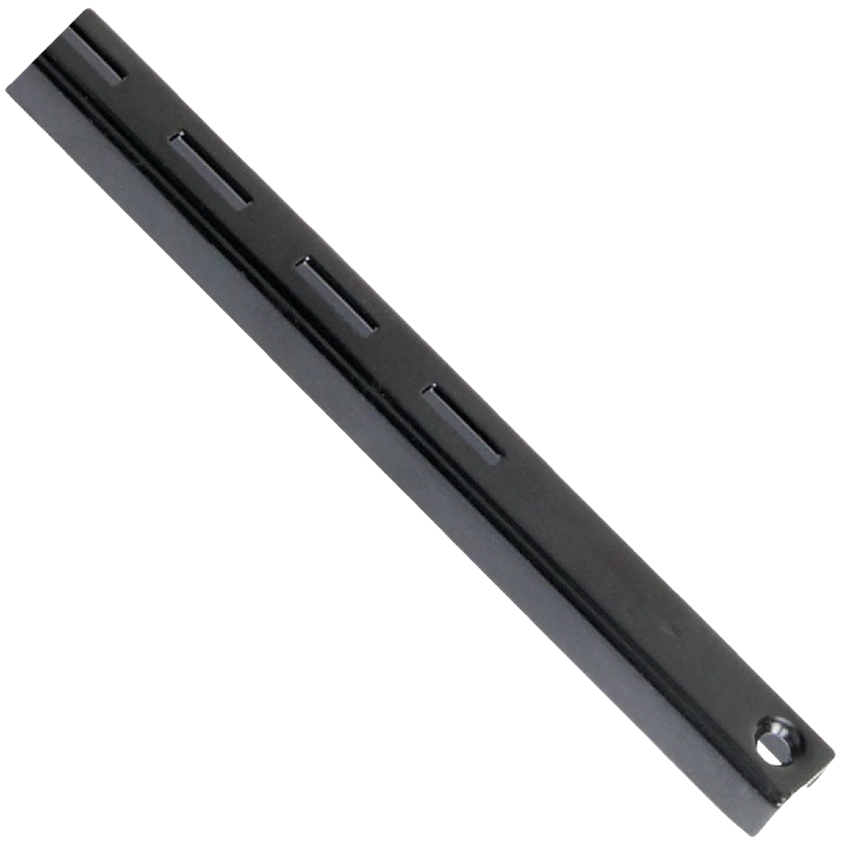 User-Friendly Knape Vogt 80 Series 48 In. Black Steel Adjustable Shelf Standard Solid