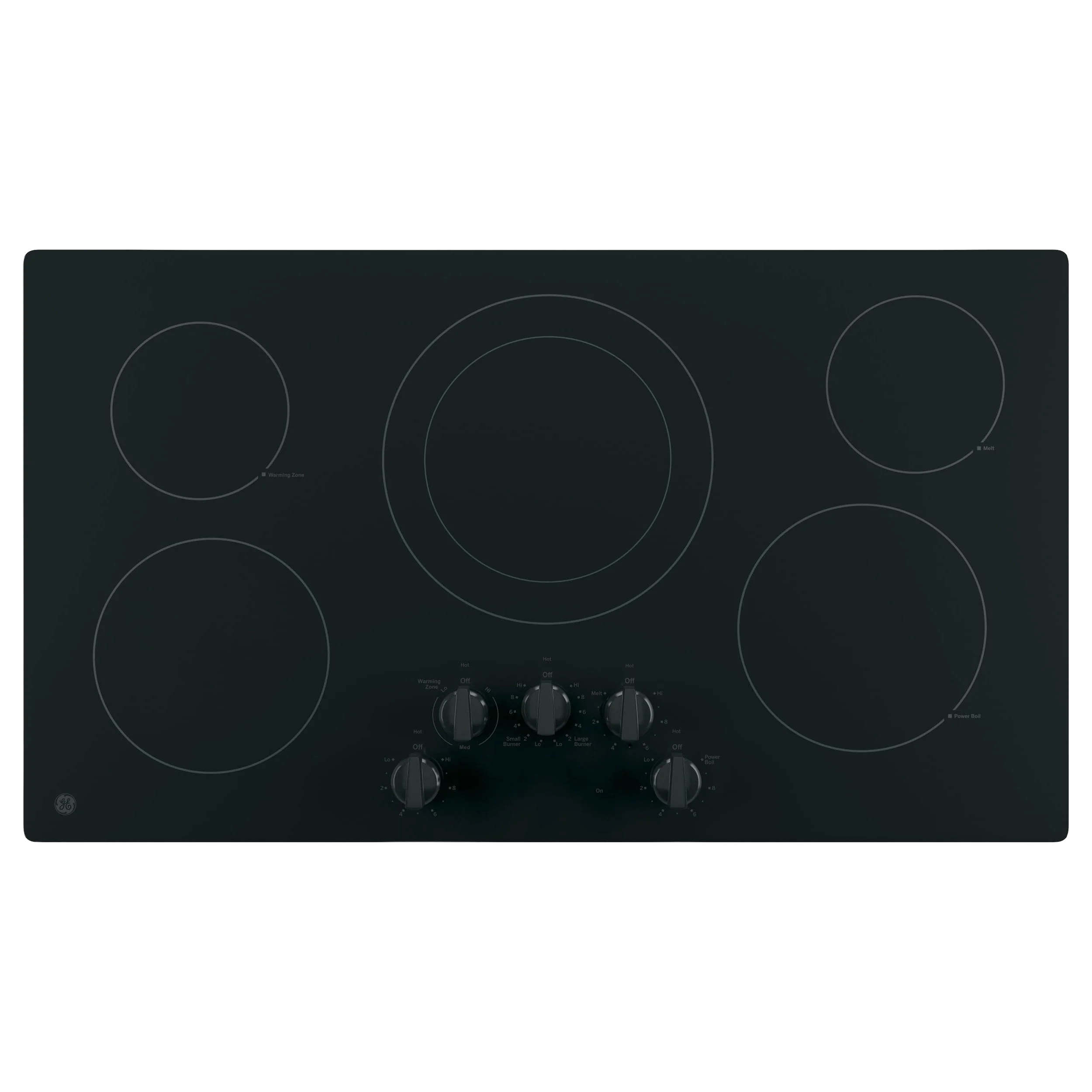 Official GE® 36 Built-In Knob Control Electric Cooktop Selected