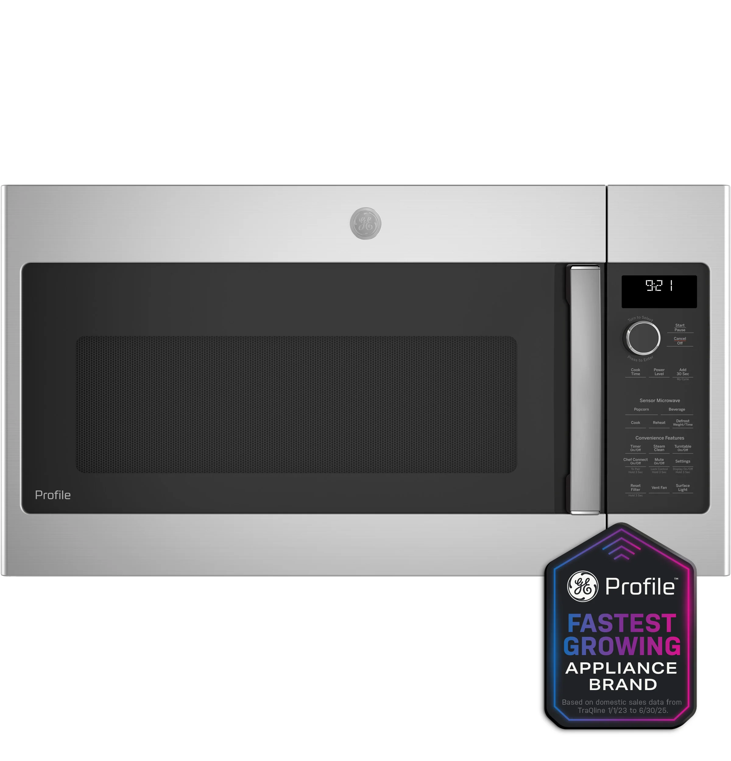 High-End GE Profile™ 2.1 Cu. Ft. Over-the-Range Sensor Microwave Oven Professional