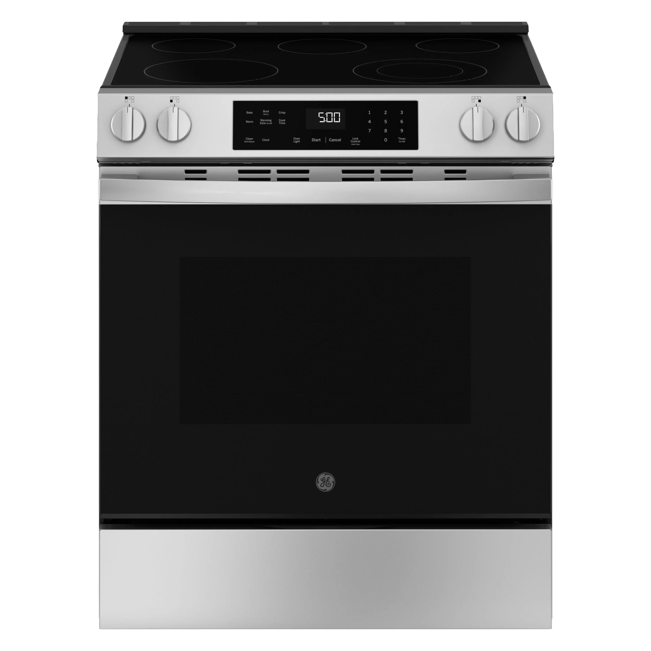 Green GE® ENERGY STAR® 30 Slide-In Electric Range with Crisp Mode World-Class