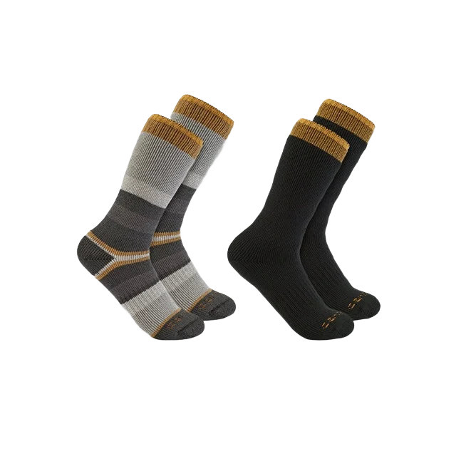 Exclusive Carhartt Men’s Heavyweight Crew Sock 2-Pk Natural