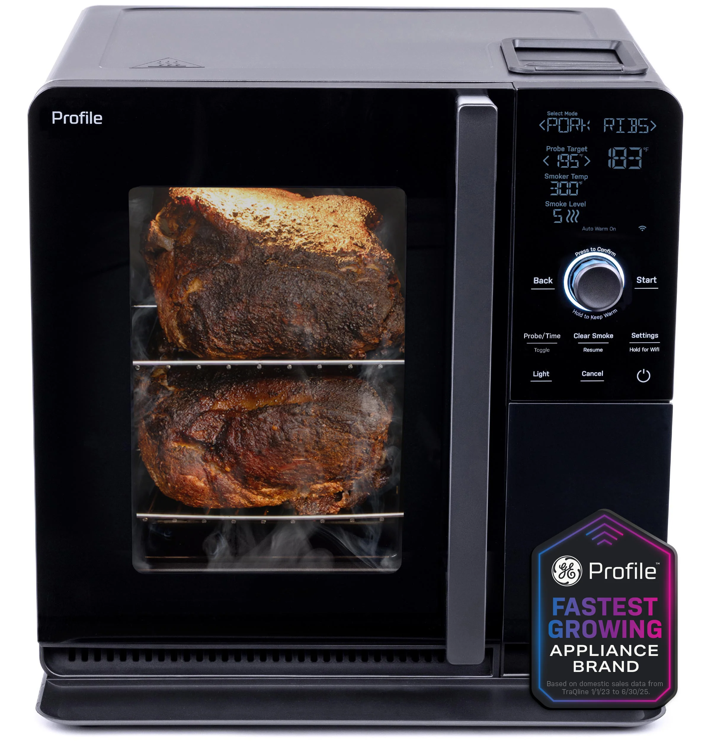 Top-Quality GE Profile™ Smart Indoor Pellet Smoker Consistent