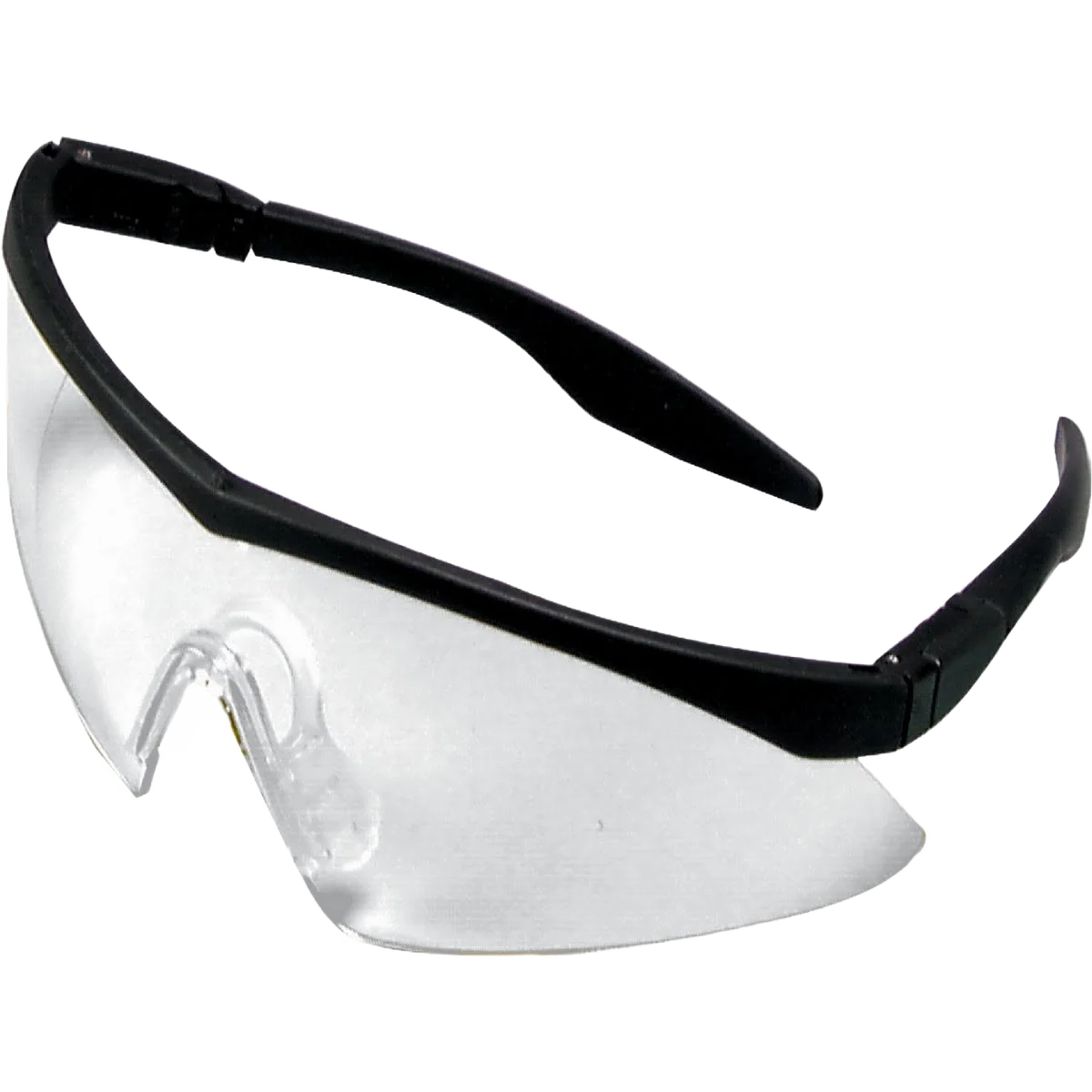 Relaxed Safety Works Straight Temple Black Frame Safety Glasses with Anti-Fog Clear Lenses Top-Quality