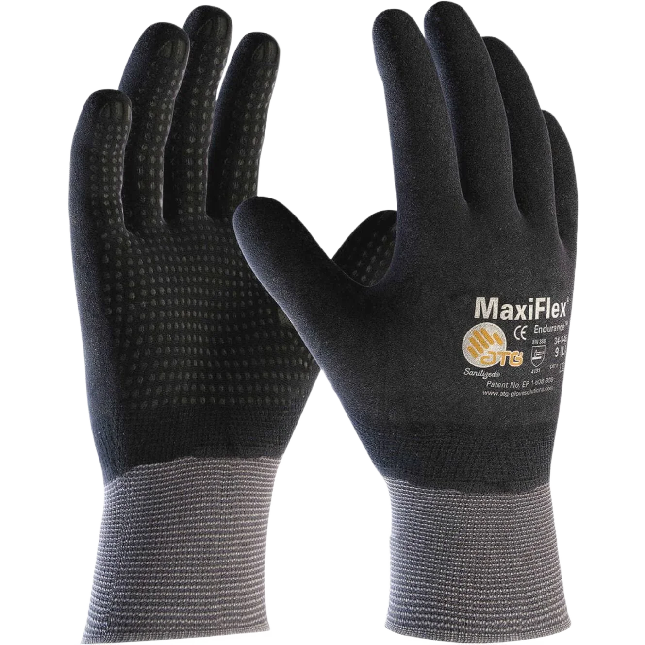 Genuine MaxiFlex Mens Large Seamless Knit Nylon Work Gloves Quality