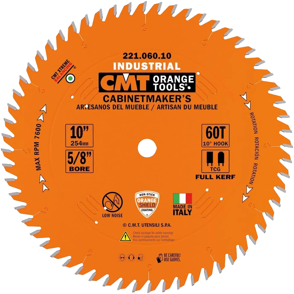 Functional CMT Orange Tools 10 60T Cabinetmaker s Saw Blade Lightweight