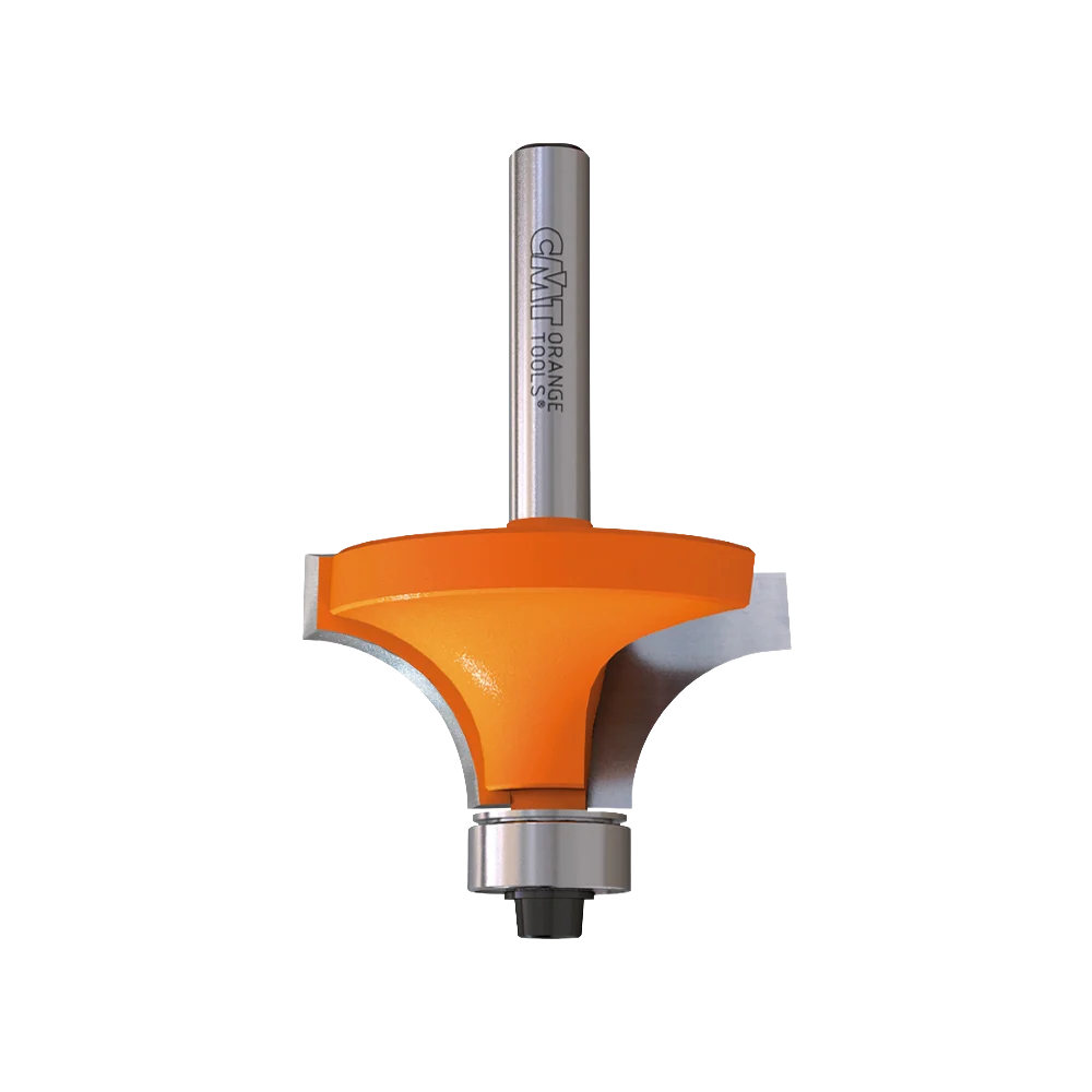 Convenient CMT Orange Tools 2-1 4 x 1-1 8 Roundover Bit With Bearing 1 2 Shank Practical