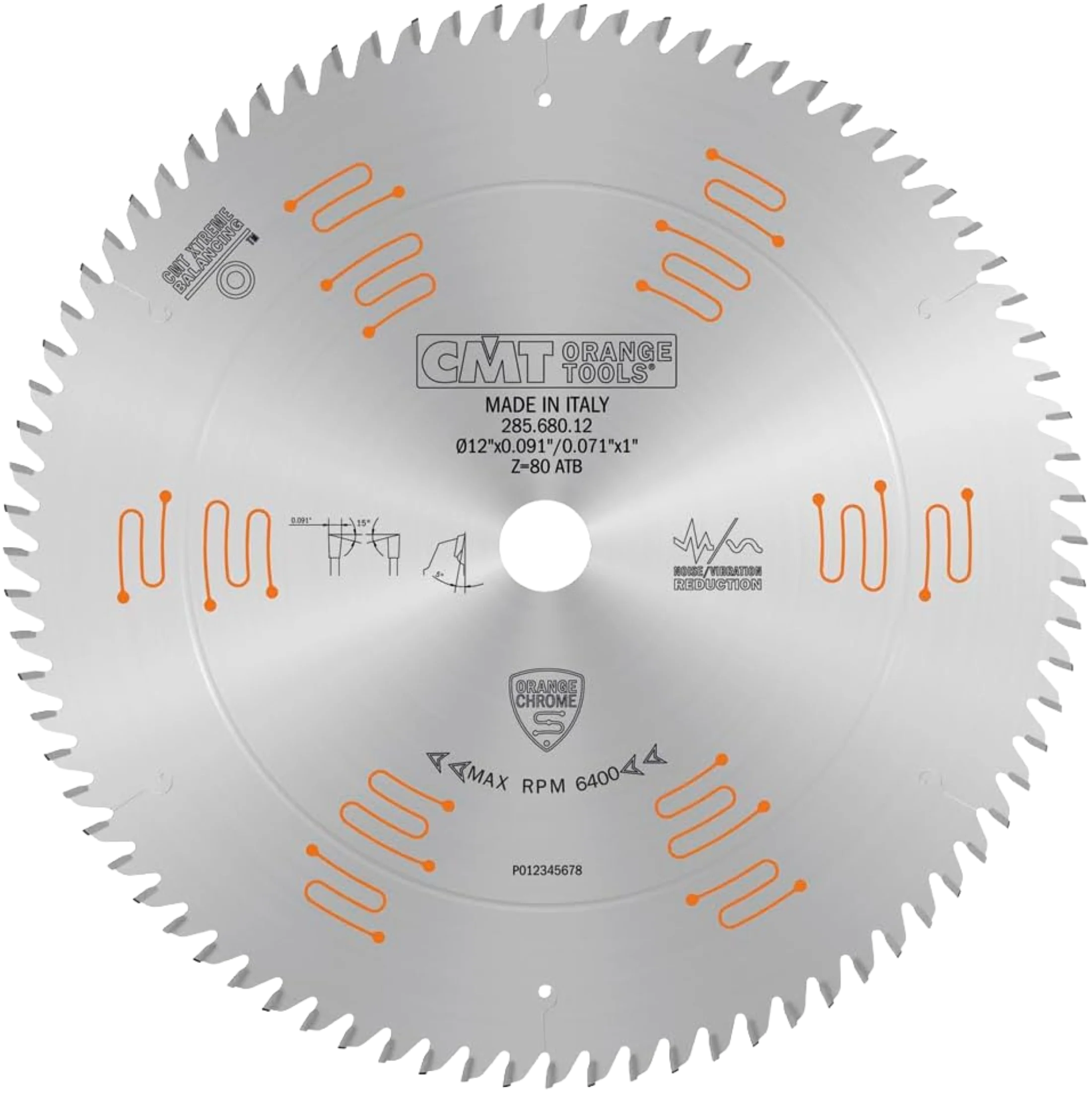 Excellent CMT Orange Tools 12 80T Fine Finish Sliding Compound Saw Blade Exclusive