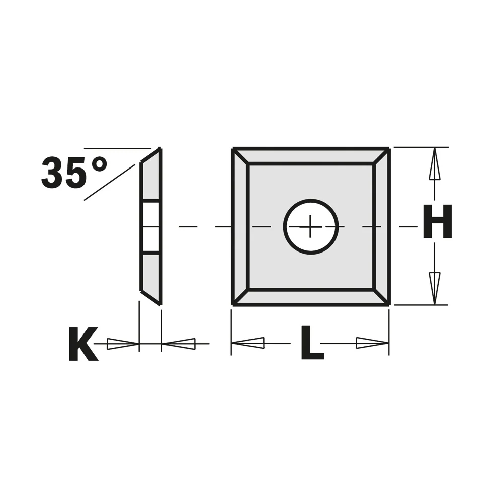 Convenient CMT Orange Tools 12x12x1.5mm Hw-K2250 Solid Carbide Insert Knives Flexible