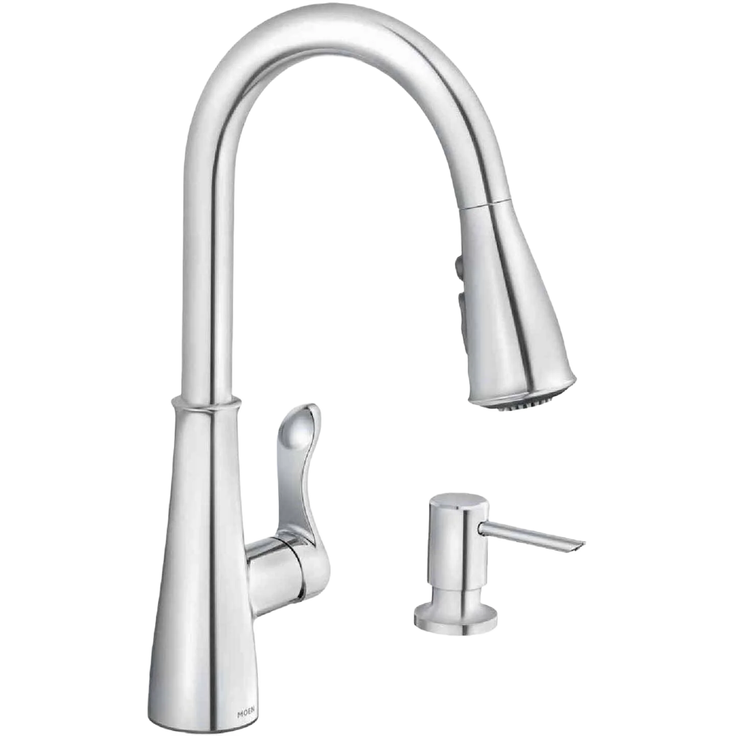 Elite Moen Hadley Chrome One Handle High Arc Pulldown Kitchen Faucet Sustainable