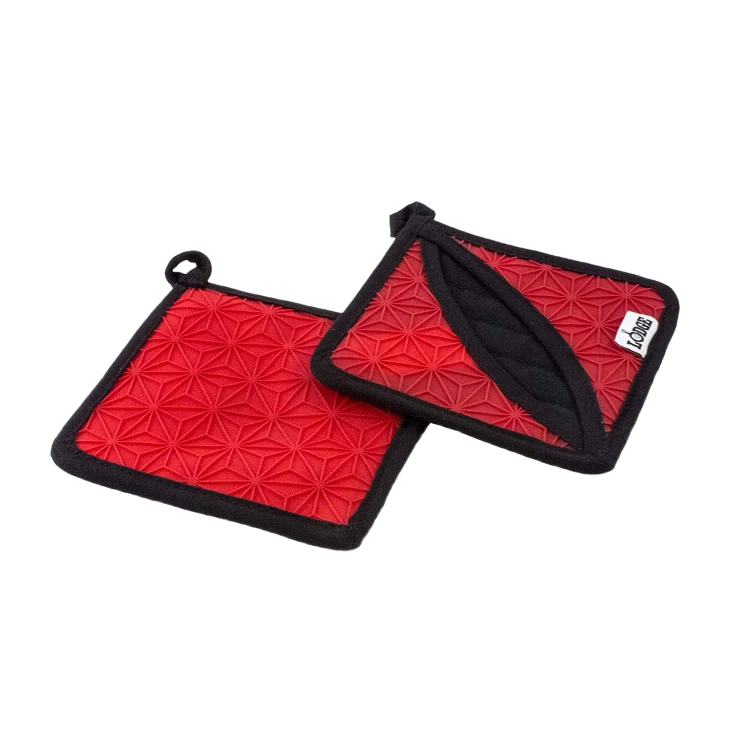 Premium Material Lodge Red Silicone Square Pot Holder 6.5 in. Efficient