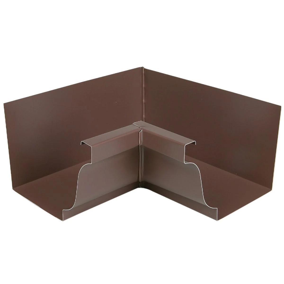 Modern Spectra Metals 5 in. Aluminum Inside Corner Box Mitre Brown Responsible