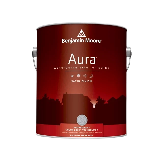 Environmentally Friendly Benjamin Moore Aura 3X Satin Tintable Exterior Paint 1 Quart Premium Material