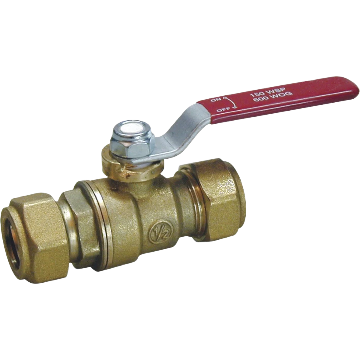 Stylish ProLine 3 4 In. C Forged Brass Ball Valve Compression End Lightweight