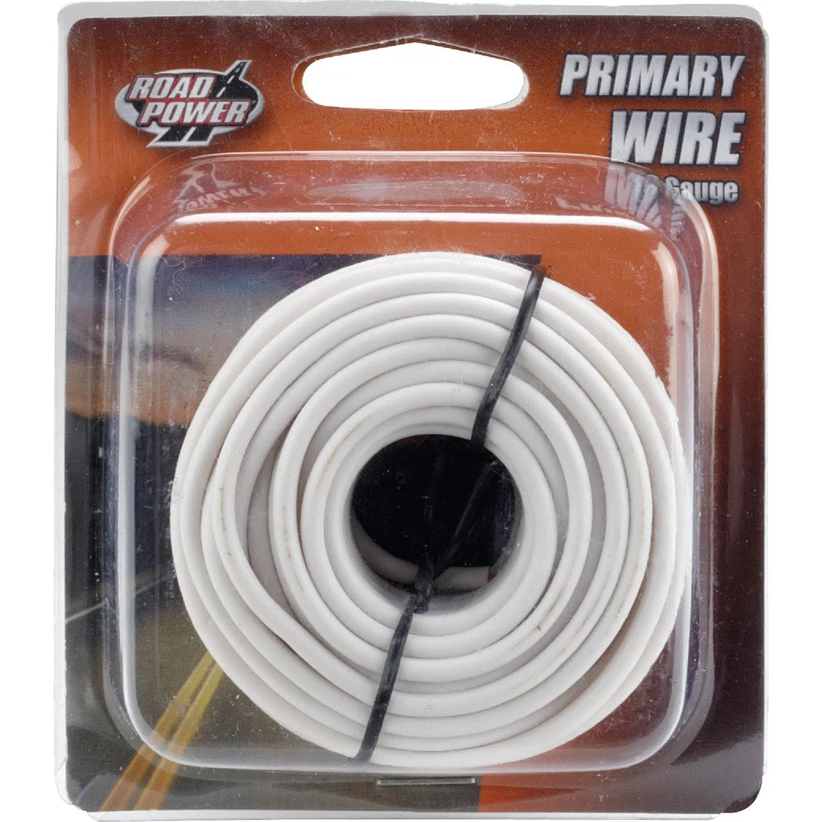 Breathable Road Power 24′ 16 Ga. PVC-Coated White Primary Wire Pure