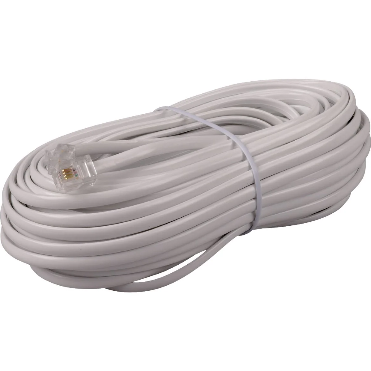 Contemporary RCA 50 Ft. White Phone Cord Crafted