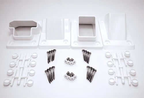 Relaxed Fairway V110 4 Vinyl Stair Railing Bracket Kit – 28 – 45 Degree Fine Crafted