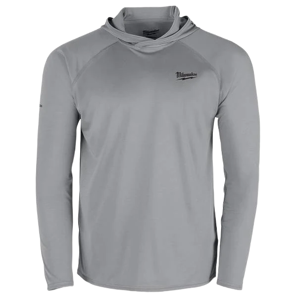 User-Friendly Milwaukee WORKSKIN™ Hooded Sun Shirt – GRAY M Dependable