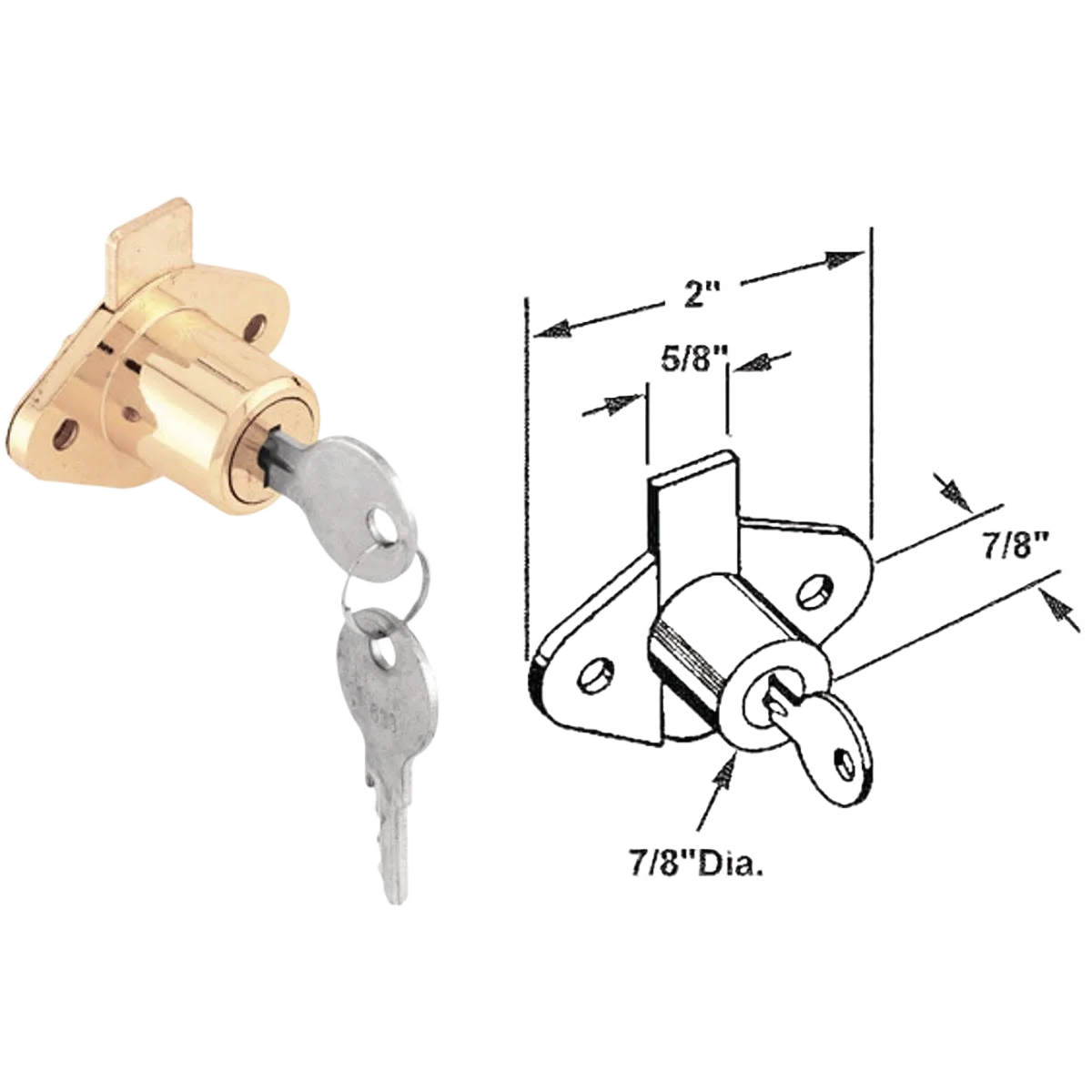 Healthy Prime-Line Defender Security Drawer and Cabinet Lock Long-Lasting