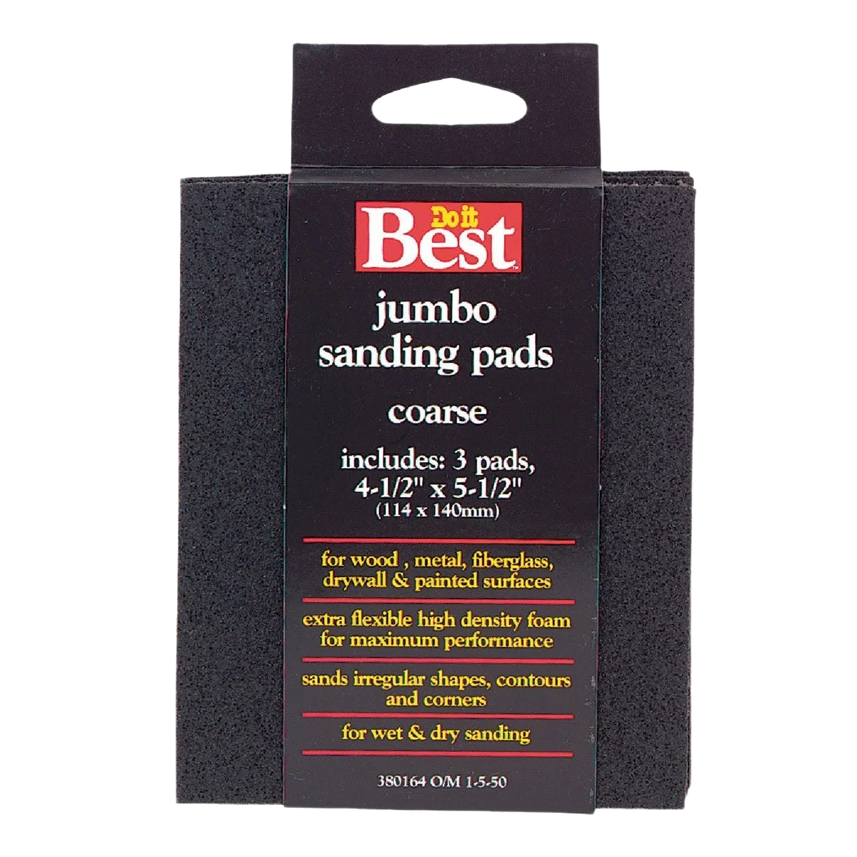 Expertly Made Do it Jumbo Coarse 60-Grit Sanding Sponges 3-Pack World-Class