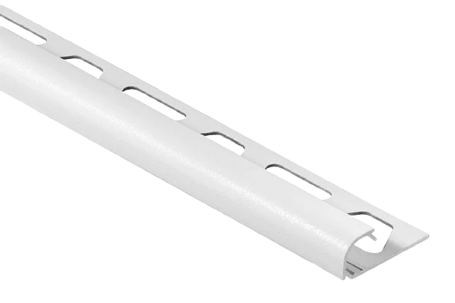 Reliable Schluter Matte White RONDEC Bullnose Aluminum Trim 3 8 x 8′ 2.5 Trusted