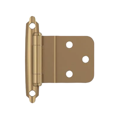High-Grade Amerock 3 8 Inset Self-Closing Face Mount Champagne Bronze Cabinet Hinge Traditional