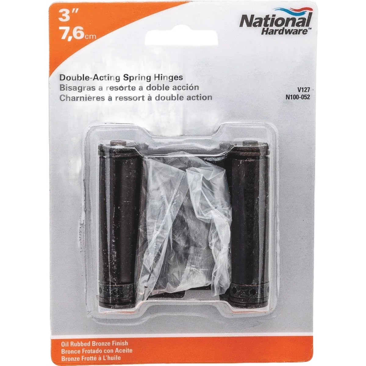 Stylish National Hardware 3 Oil Rubbed Bronze Double-Acting Spring Door Hinge Expertly Made