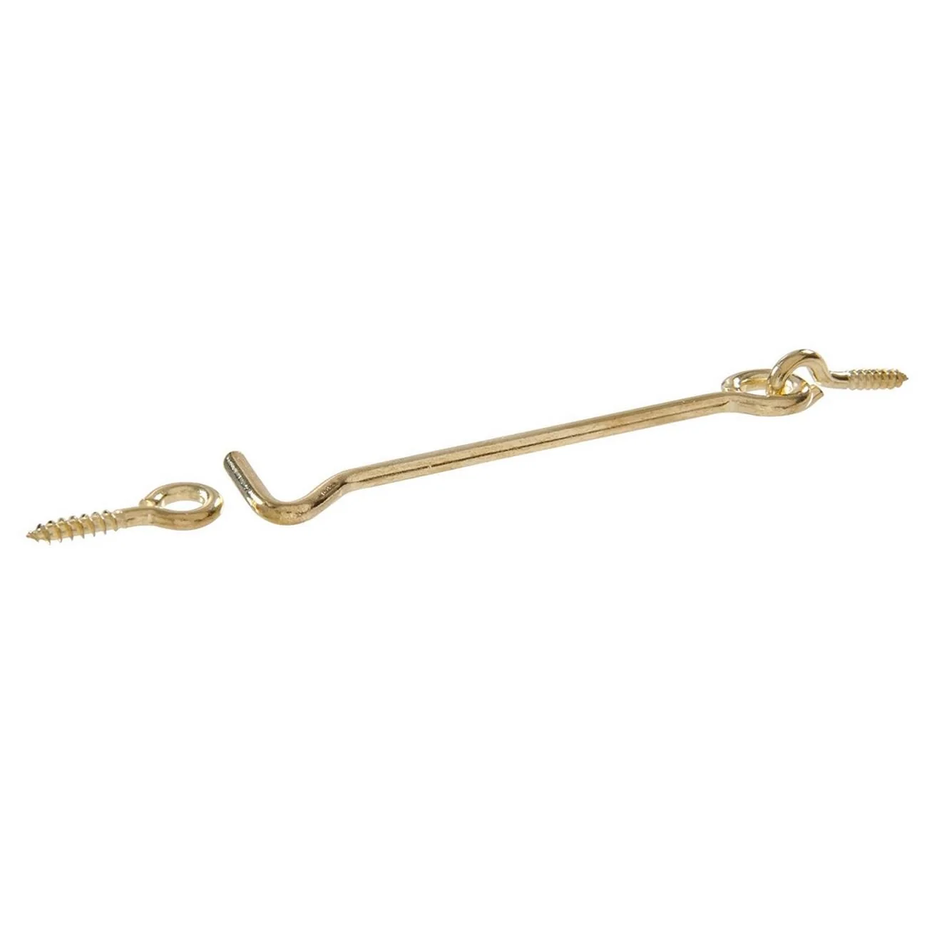 Environmentally Friendly Hillman 2 in. Solid Brass Gate Hook Eyes Bright Brass Finish Crafted