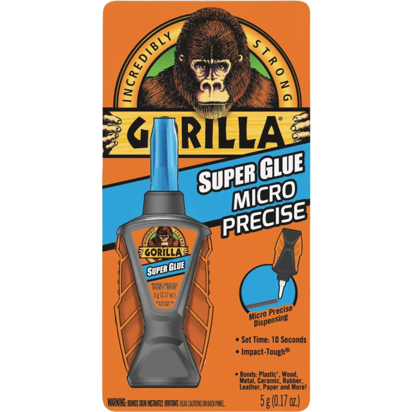 Official Gorilla Liquid Micro Precise Super Glue 0.17 oz. Innovative